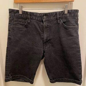 H&M Black Denim Shorts